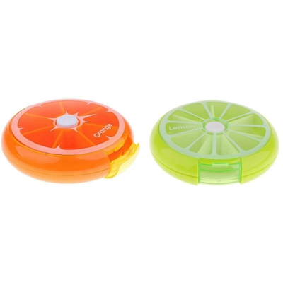 Portapillole Vitamine Medicina Tablet Organizer Custodia rotonda Scatola per farmaci Portapillole Scatola per farmaci per viaggi Uso quotidiano Mini