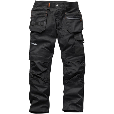 Pantaloni da lavoro elasticizzati neri 32 L - Scruffs
