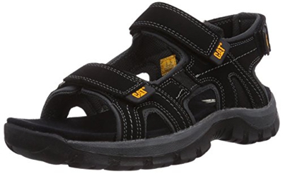 Caterpillar Giles, Sandali uomo, Nero, 41.5 (8 UK)