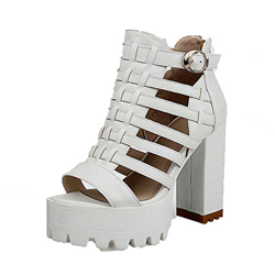 Sandali con Fondo Spesso da Donna Gladiator Punk Rock Scarpe con Cinturino Incrociato Roma Scarpe Aperte da Donna Scarpe da Donna Piattaforma Estiva C características
