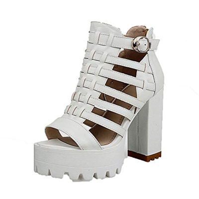 Sandali con Fondo Spesso da Donna Gladiator Punk Rock Scarpe con Cinturino Incrociato Roma Scarpe Aperte da Donna Scarpe da Donna Piattaforma Estiva C