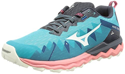 Mizuno Wave Daichi 6, Scarpe da Trekking Donna, Scubab Snowwhite Tearose, 38.5 EU