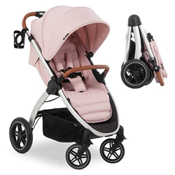 Hauck Passeggino Up Town - Passeggino Compatto fino a 25 kg, chiusura a 1 mano, manubrio regolabile, reclinabile - Passeggino Ultracompatto - Rosa precio