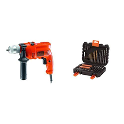 BLACK+DECKER KR504CRE Trapano a Percussione, 500 W + Set 50 Pezzi características