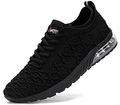 LARNMERN PLUS Scarpe da Ginnastica Donna Cuscino d'Aria Sportive Sneakers Running Sport Outdoor Fitness Corsa Tessuto Traspirante.(40EU,Nero)