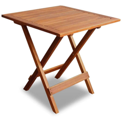 Tavolino da caffè pieghevole in legno di acacia Tavoli da giardino laterali 46 * 46 * 47 cm Patio da giardino pieghevole per interni ed esterni características