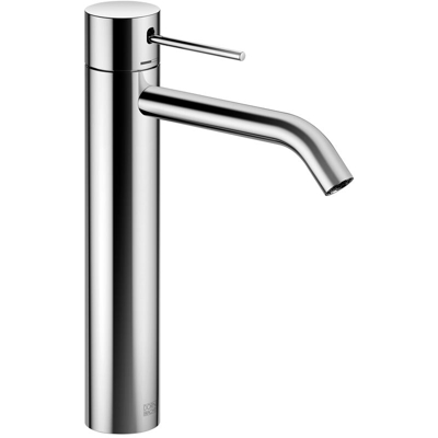 Miscelatore monocomando per lavabo Dornbracht META SLIM con piede rialzato, senza scarico, per limpiego su lavabi dappoggio, sporgenza 165 mm,