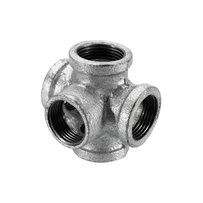 Mrosaa 1/2 "3/4" 1 "5 vie raccordo nero ferro malleabile presa croce connettore tubo femmina rubinetto rubinetto accessori 6 punti