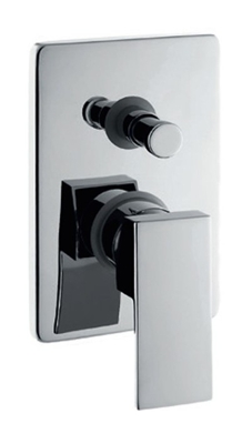Miscelatore incasso doccia serie zoe con deviatore, finitura cromata