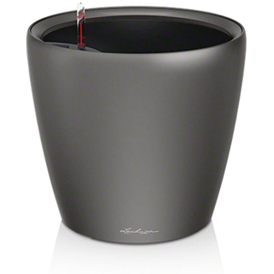 Vaso Classico Premium 28 Lechuza Set Completo | 28 cm - Espresso Metal