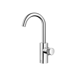 Dornbracht META PURE miscelatore monocomando per lavabo con scarico, sporgenza 123 mm, bocca girevole a 360, colorazione: Nero opaco - 33510665-33 en oferta