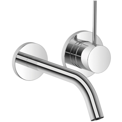 Dornbracht Meta SLIM miscelatore monocomando a parete per lavabo senza scarico, sporgenza 190 mm, bocca fissa, colorazione: cromo - 36860662-00