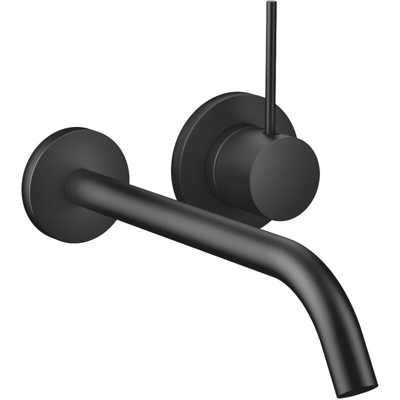 Dornbracht Meta SLIM miscelatore monocomando a parete per lavabo senza scarico, sporgenza 250 mm, bocca fissa, colorazione: Nero opaco - 36861662-33