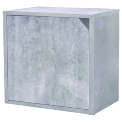 Cubo Impilabile Con Anta 35X29X35Cm Cemento características