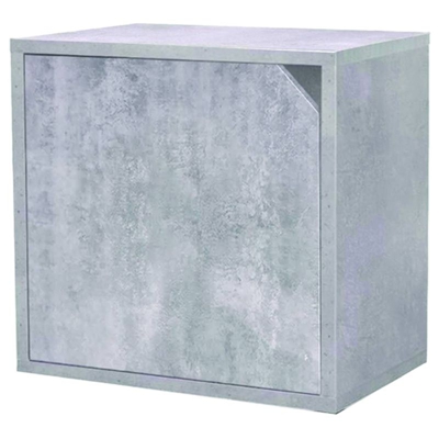Cubo Impilabile Con Anta 35X29X35Cm Cemento