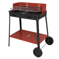 Barbecue a carbone mod.503r con paravento cm.50x35x80h fornacella - Salone en oferta