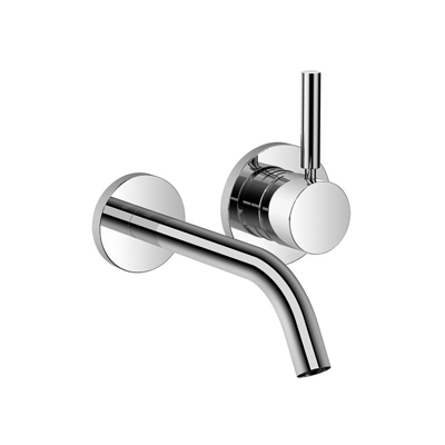 Dornbracht Meta miscelatore monocomando per lavabo a parete senza scarico, sporgenza 190 mm, bocca di erogazione fissa, colorazione: cromo