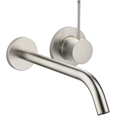Dornbracht Meta SLIM miscelatore monocomando a parete per lavabo senza scarico, sporgenza 250 mm, bocca fissa, colorazione: Platino Opaco