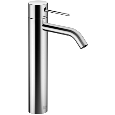 Miscelatore monocomando per lavabo Dornbracht META SLIM con piede rialzato, senza scarico, per limpiego su lavabi dappoggio, sporgenza 135 mm,