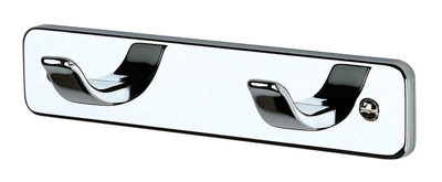 Porta abito doppio cromato bianco - serie varese
