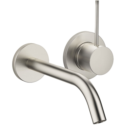 Dornbracht Meta SLIM miscelatore monocomando a parete per lavabo senza scarico, sporgenza 190 mm, bocca fissa, colorazione: Platino Opaco