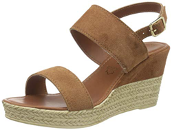 MARCO TOZZI 2-2-28015-26 Veloursleder Keilsandale, Sandali con Zeppa Donna, Noce Moscata, 39 EU precio
