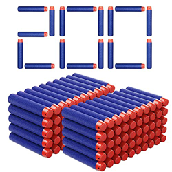 Airlab 200 PCS Dardi Proiettili per Nerf N-Strike Pistola Serie Elite Blasters Cartucce di ricambi Munizioni Ricarica, Blu características