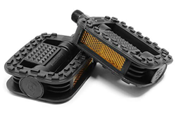 S.T.S. Coppia Pedali Antiscivolo universali per Bicicletta con rifrangenti en oferta