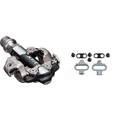 SHIMANO PD-M9100, Pedali Unisex, Nero, Taglia Unica & SM-SH56, Y41S98100, Set per Pedali Easy-off