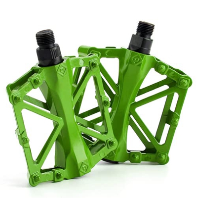 AIlysa Pedali per Bici, Pedali per Bicicletta Antiscivolo in Lega di Alluminio, Pedali Flat MTB Bici, Universali Mountain Bike Pedali, Leggero Durevol