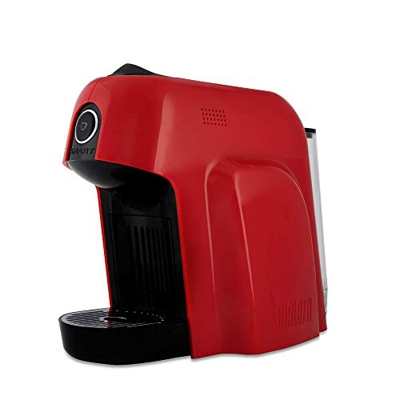 Bialetti Smart Macchina da Caffè Espresso per Capsule in Alluminio sistema Bialetti il Caffè d'Italia, 1200 W, Rosso