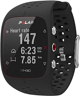 Polar M430, Orologio GPS Multisport con Cardiofrequenzimetro Integrato Unisex-Adulto, Impermeabile, Nero, M-L