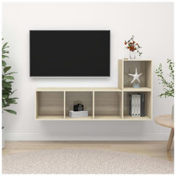 Set Porta Tv 2 Pz Rovere Sonoma In Truciolato precio
