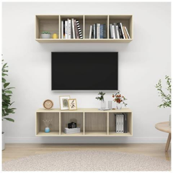Mobile Tv A Parete 2 Pz Rovere Sonoma In Truciolato características