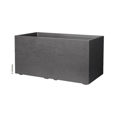 Fioriera Gravity Rettangolare 79 Cm Carbone Deroma Giardino Piante Vasi Interno Casa