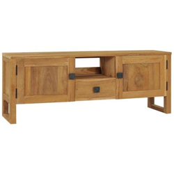 Mobile Porta Tv 120x32x45 Cm In Legno Massello Di Teak en oferta