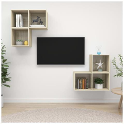 Set Porta Tv 4 Pz Rovere Sonoma In Truciolato en oferta