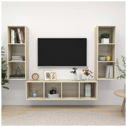 Set Porta Tv 3 Pz Rovere Sonoma In Truciolato características
