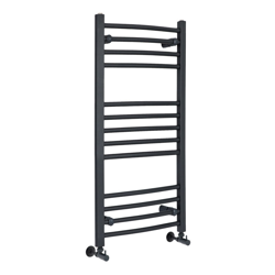 Hudson Reed Artle Scaldasalviette Curvo di Design Verticale - Termoarredo Bagno ad Acqua Calda - Acciaio Antracite - 486W - 1000 x 500mm precio