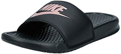 Nike Wmns Benassi JDI, Scarpe da Ginnastica Donna, Black/Rose Gold, 35.5 EU