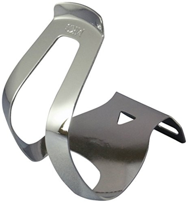 MKS Coppia puntapiedi Acciaio Cromo Gabbia Profonda (Puntapiedi) / Pair Toe Clips Steel Chrome Deep Cage (Foot stretchers)