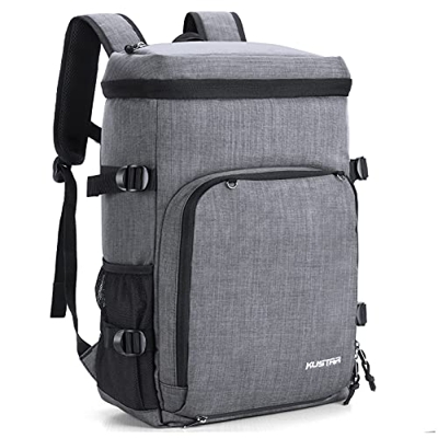 KUSTAR Zaino termico, 35 l, borsa termica isolata, con tappetino da picnic, impermeabile, per uomo e donna, ideale per ufficio, lavoro, attività all'a