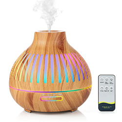 Czemo 400ml Diffusore di Oli Essenziali Ultrasuoni Diffusore di Aroma con Telecomando, Aromaterapia Elettrico Profumatore per Ambienti, Casa, Yoga características