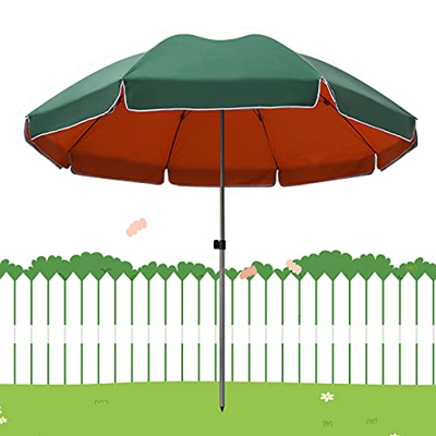 Ombrellone da Giardino Ombrelloni da Mercato all'aperto Parasole da Tavolo, Tessuto Oxford Impermeabile UPF 50+, Ombrellone da Giardino Blu E Verde, 2
