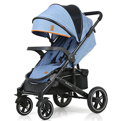 Belecoo Passeggino Leggero, dalla Nascita fino a 4 Anni, Passeggino Compatto Pieghevole con Posizione Nanna, Coprigambe, Vassoio e Cestino della Spesa en oferta