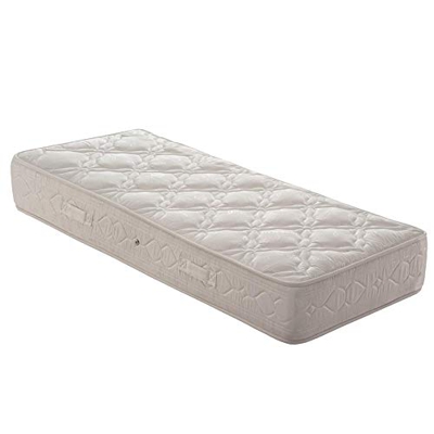 Dormidoro Materasso Waterfoam Singolo 80x190 Alto 18 cm | 100% Cotone Antibatterico Antiacaro | Acquapur Alta Densità | Ergonomico Indeformabile | 4 S