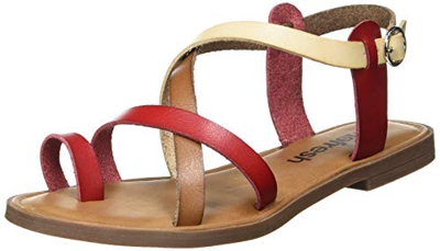 Refresh 72655, Sandali Donna, Rosso, 38 EU