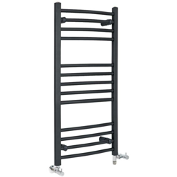 Hudson Reed Artle Scaldasalviette Misto Curvo Moderno - Termoarredo Bagno a Scaletta Antracite - Design Elettrico & Idraulico - 486W - 1000 x 500mm precio