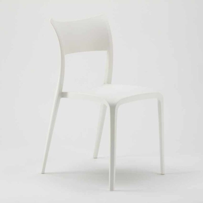 Sedie In Polipropilene Per Cucina Bar Ristorante E Giardino Parisienne | Bianco