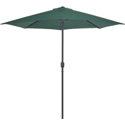 Ombrellone da Balcone Palo in Alluminio Verde 270x135 cm a Meta